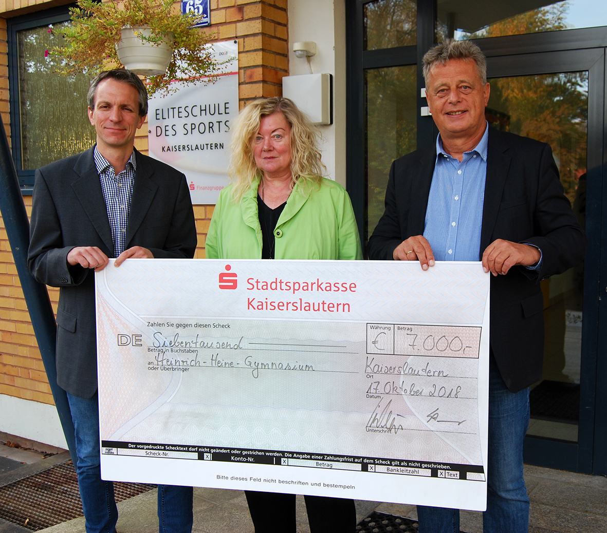 Scheckübergabe DOSB