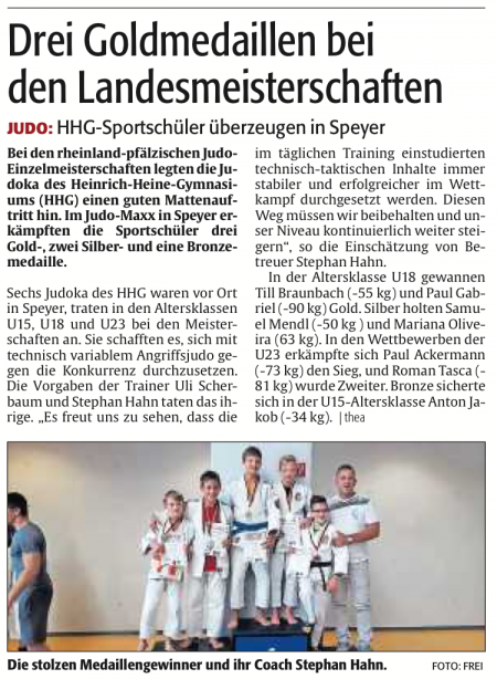 Judo RLP Meisterschaften