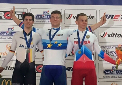 Junior Bichler holt Keirin Silber