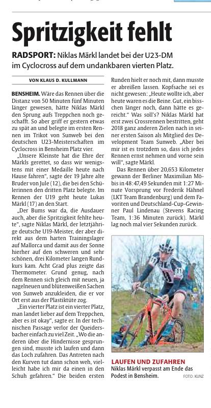 Mit freundlicher Genehmigung der Rheinpfalz (14.01.2018) und von Kullmann und Kunz.