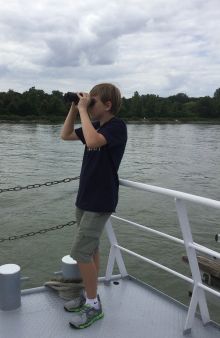 Rhein-Den Verkehr beobachten