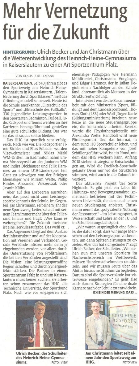 SportMehrVernetzungFuerDieZukunft